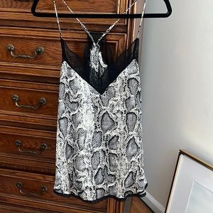 Sexy, lacey snake skin blouse